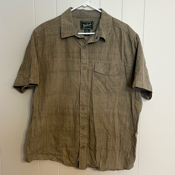 Woolrich short sleeve button snap size‎ XL - Picture 1 of 4